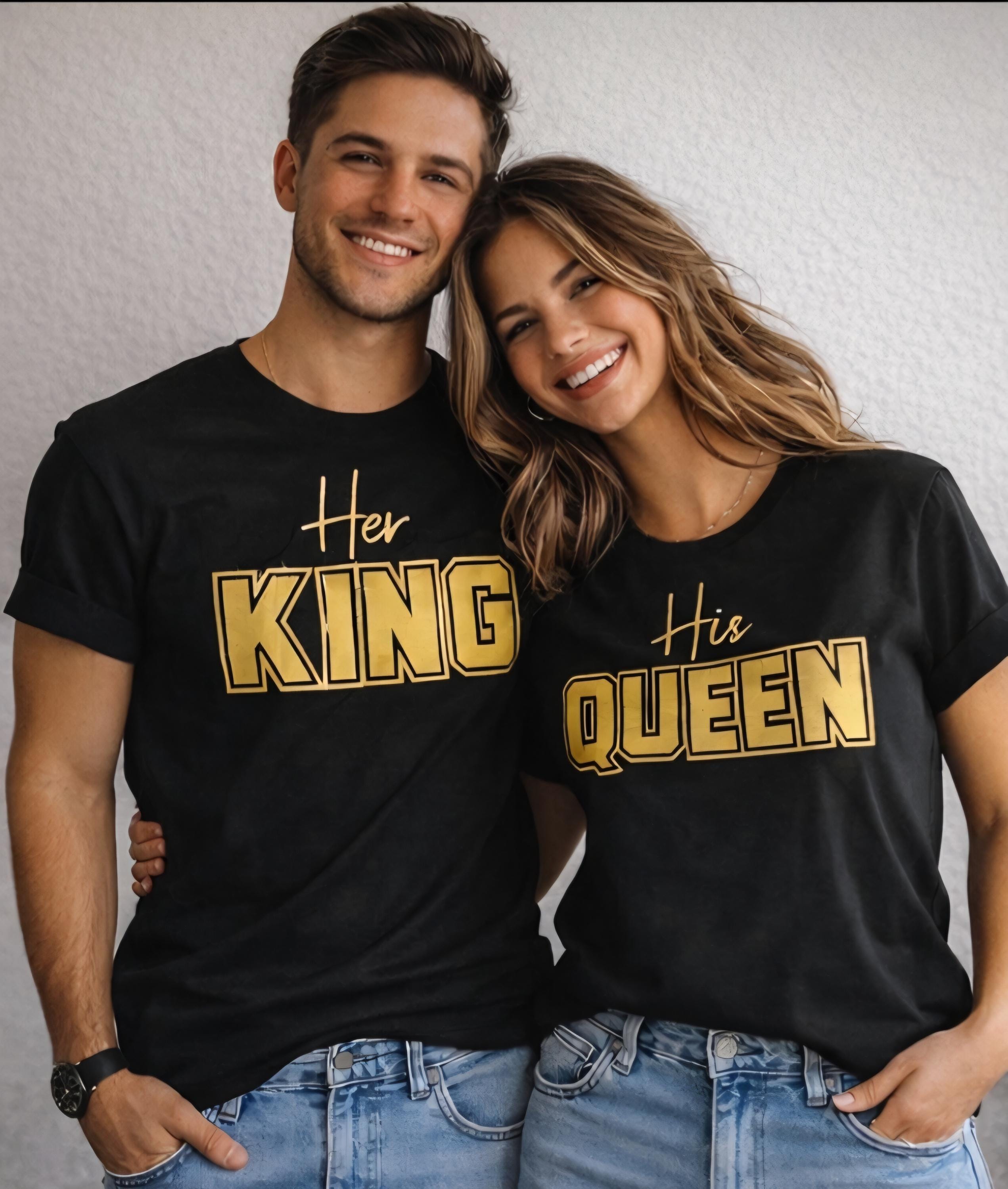 His Queen Her King Shirts | Matching Couple Shirts | King Queen T-Shirts | Couples Outfit Set | Relationship Shirts | Gift for Couples | Kil