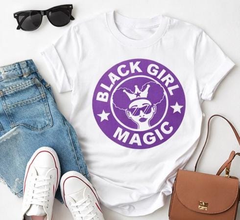 Black Girl Magic Shirt | Afro Puff Queen Tee | Melanin Pride Shirt | Empowerment T-Shirt | Natural Hair Graphic Tee | Gift for Her