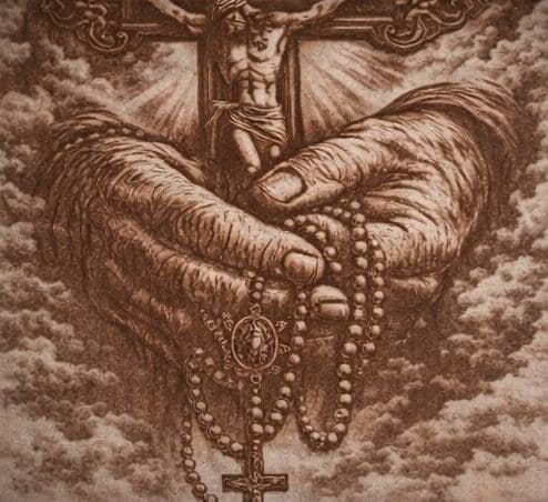 He Is Risen Engraved Wood Cross Art.. | Christian Faith Wall Decor (16x12)