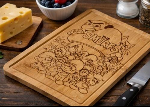 Popular 80s Cartoon Cutting Board