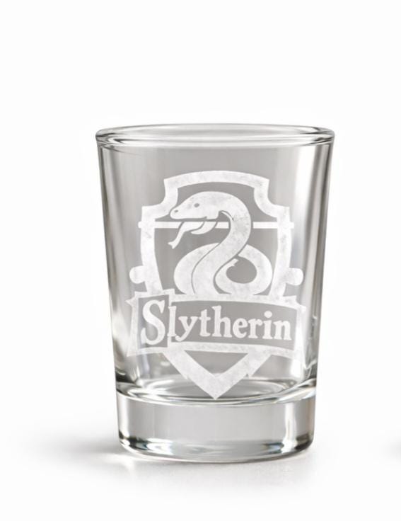 Wizard House Shot Glass Set | Laser Engraved Fantasy Barware, Collector Gift