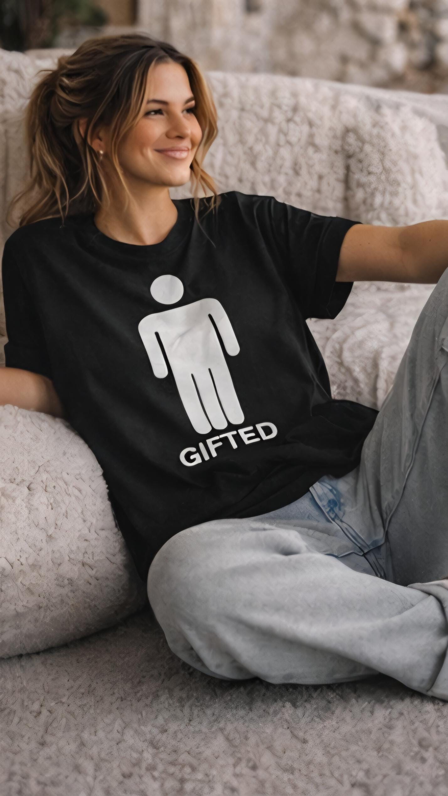 Gifted T-Shirt | Funny Adult Humor Shirt | Bold Graphic Tee | Offensive Funny Shirt | Meme Shirt | Minimalist Funny Tee | Killa Bee Apparel