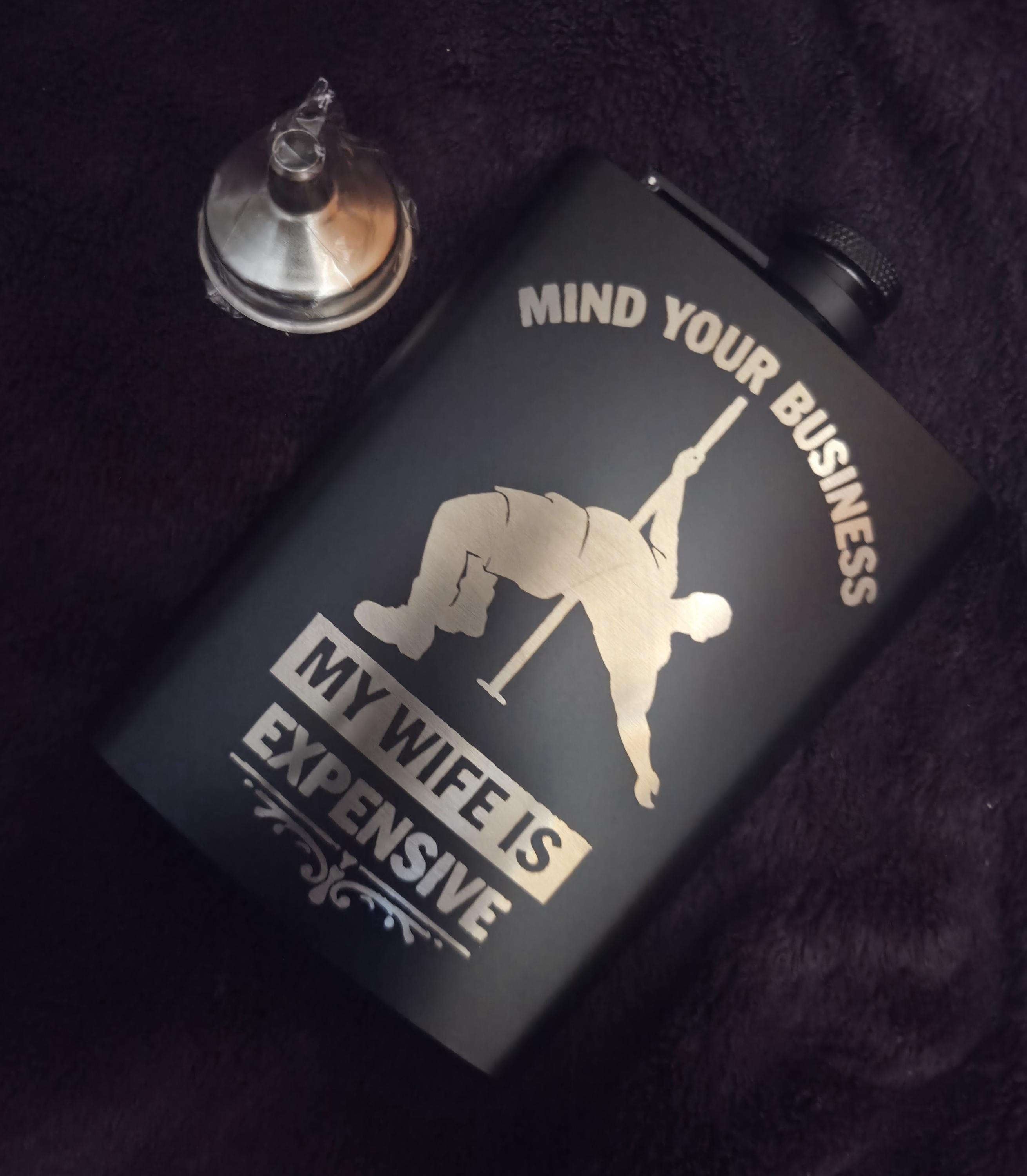 Personalized Stainless Steel Flask | Custom Engraved Groomsmen Gift