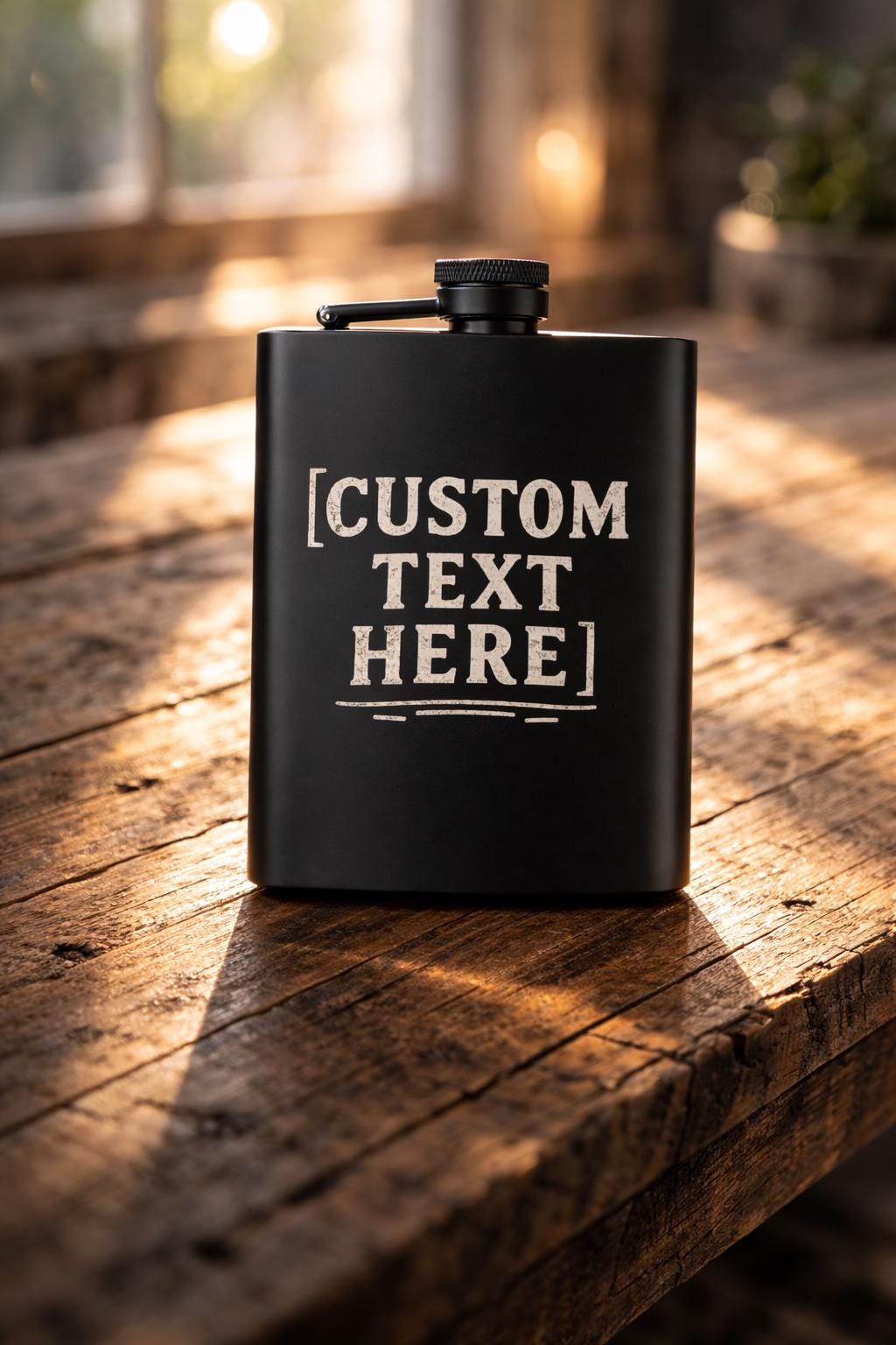 Personalized Stainless Steel Flask | Custom Engraved Groomsmen Gift