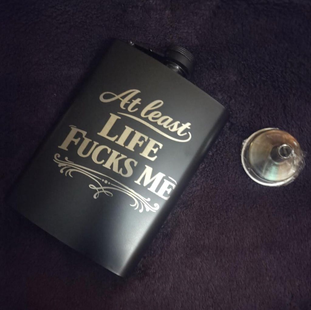 Personalized Stainless Steel Flask | Custom Engraved Groomsmen Gift
