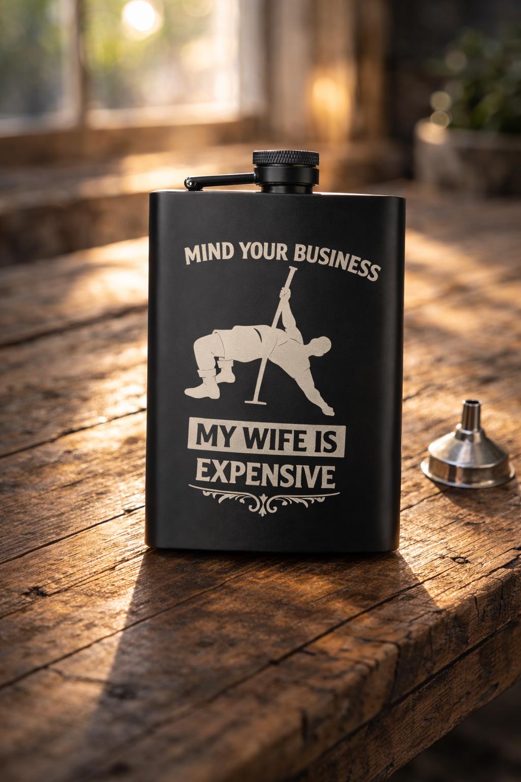 Personalized Stainless Steel Flask | Custom Engraved Groomsmen Gift