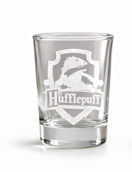Wizard House Shot Glass Set | Laser Engraved Fantasy Barware, Collector Gift