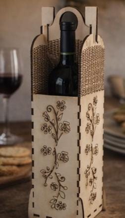 Winebox Gift Handmade Engraved Wine Holder Giftset For Couples Weddings Gift