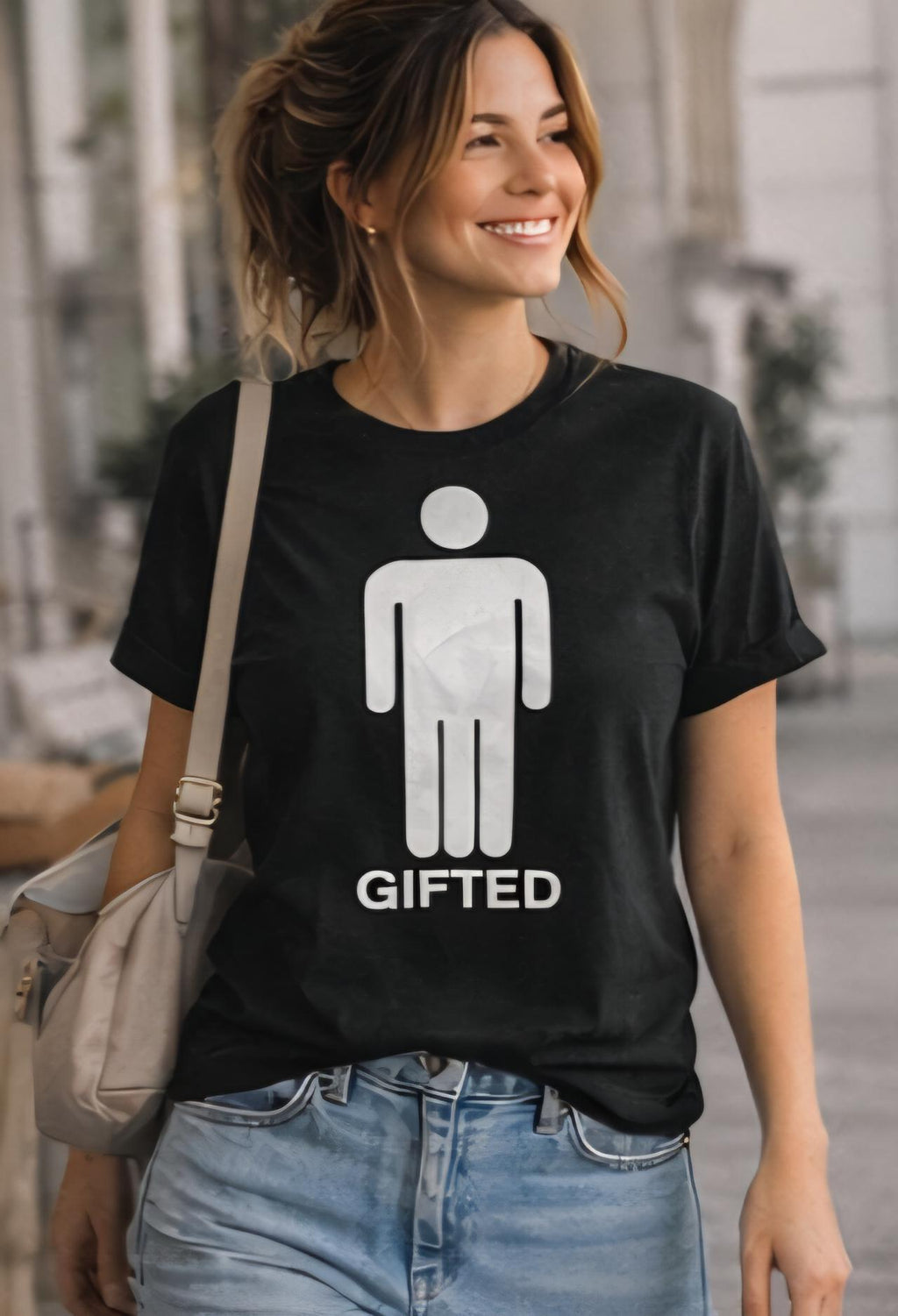 Gifted T-Shirt | Funny Adult Humor Shirt | Bold Graphic Tee | Offensive Funny Shirt | Meme Shirt | Minimalist Funny Tee | Killa Bee Apparel