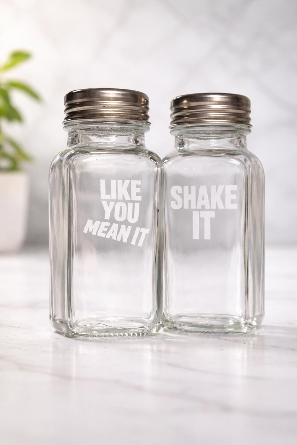 Personalized Salt and Pepper Shakers | Housewarming Gift | Engraved Kitchen Decor | Wedding Gift for Couple
