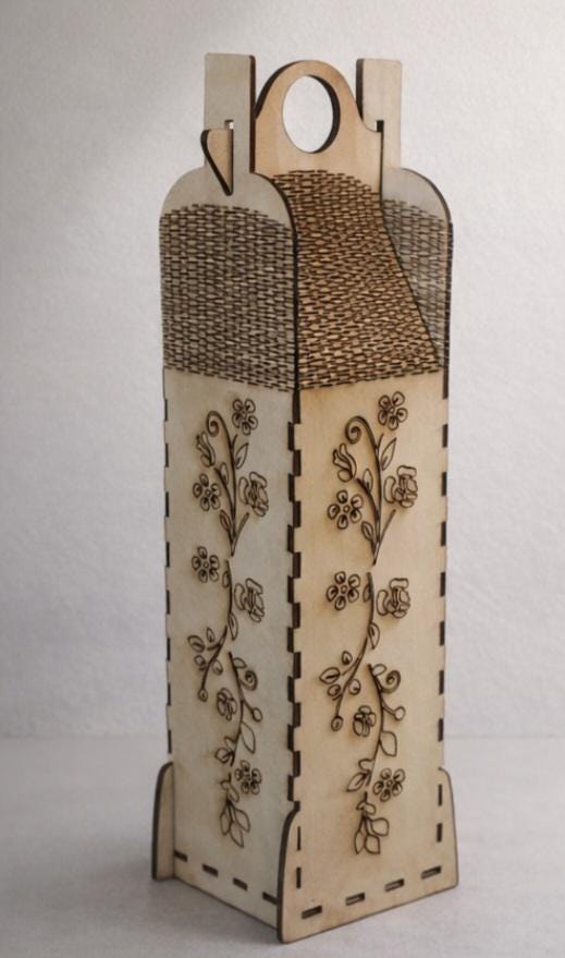Winebox Gift Handmade Engraved Wine Holder Giftset For Couples Weddings Gift