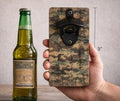 Wall Mounted Camo Bottle Opener | Rustic Beer Opener, Man Cave Decor (8" x 3.5")