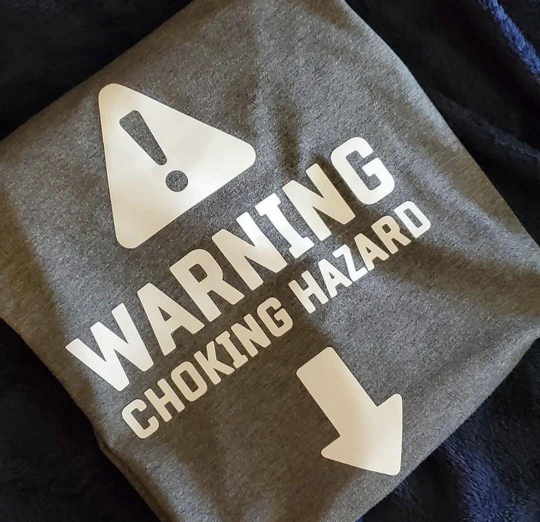 Adult Humor Warning Choking Hazard Shirt: Killa Bee Collection Tee