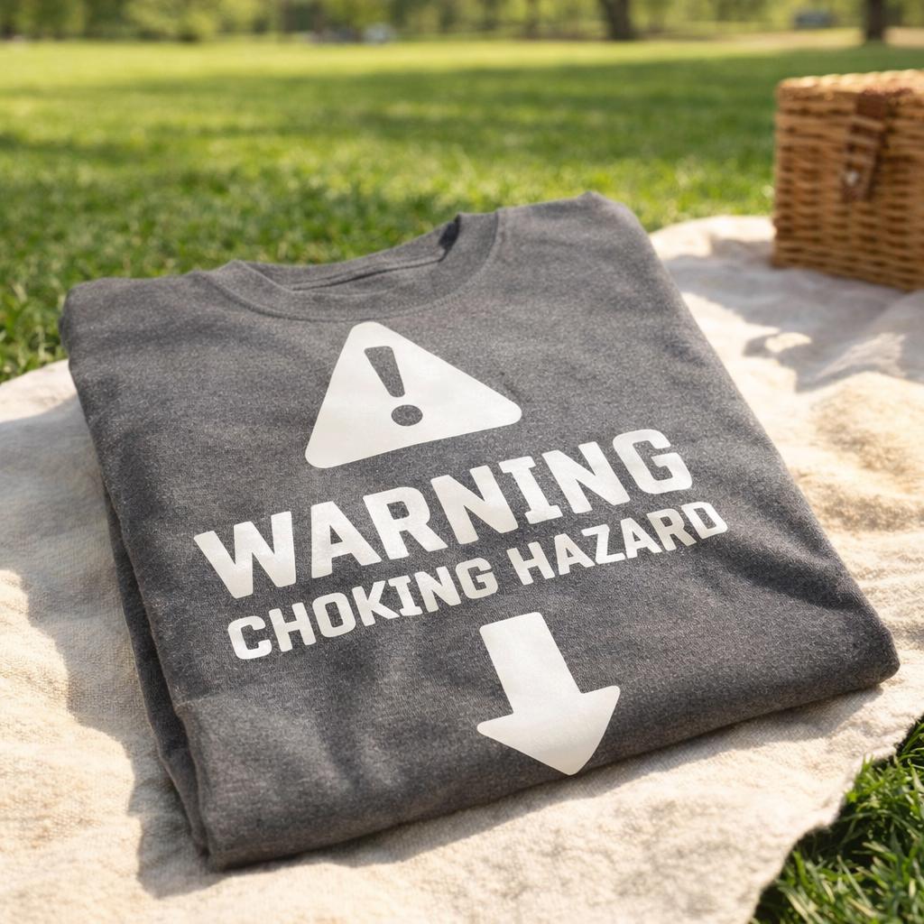 Adult Humor Warning Choking Hazard Shirt: Killa Bee Collection Tee