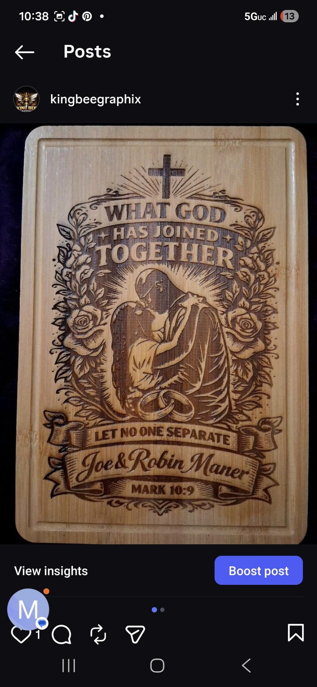 Custom Engraved Bamboo Cutting Board | Personalized Wedding, Anniversary Gift