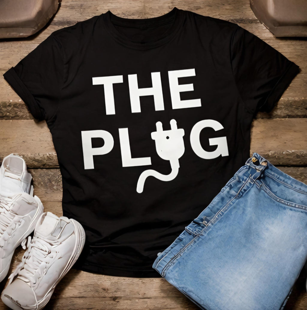 The Plug Shirt | Electrician Humor Tee | Tradesman Work Shirt