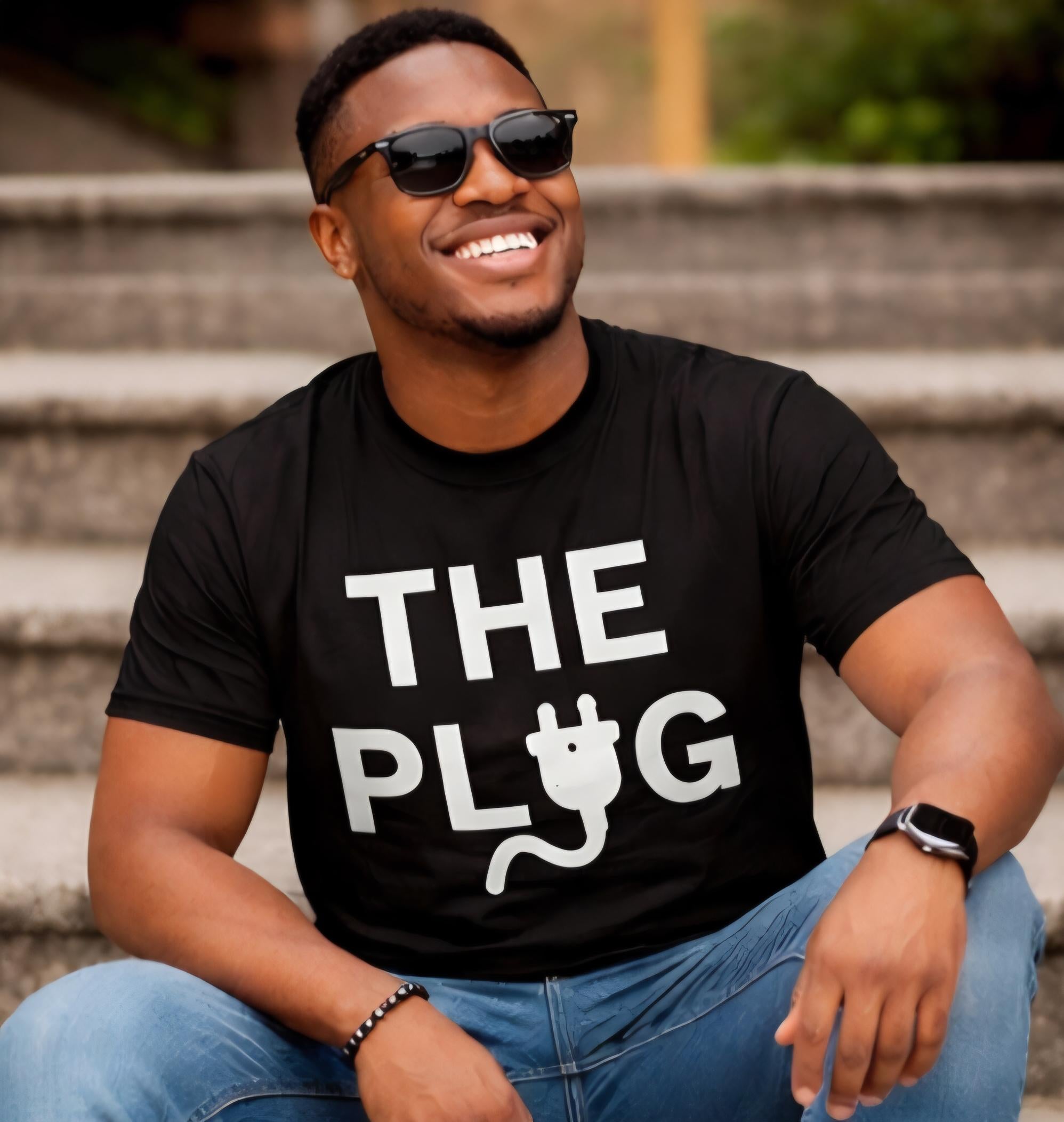 The Plug Shirt | Electrician Humor Tee | Tradesman Work Shirt