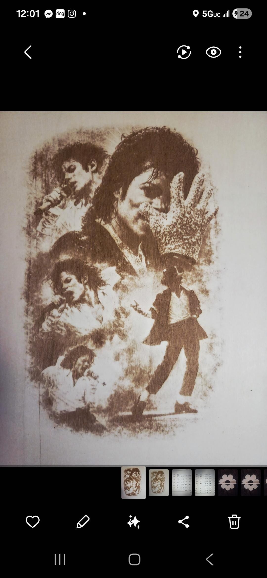 Michael Jackson Wood Engraved Art | 16x12 King of Pop Tribute Panel