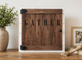 Rustic Wood Photo Frame – Hidden Message “Gather Together” – Memorial Keepsake