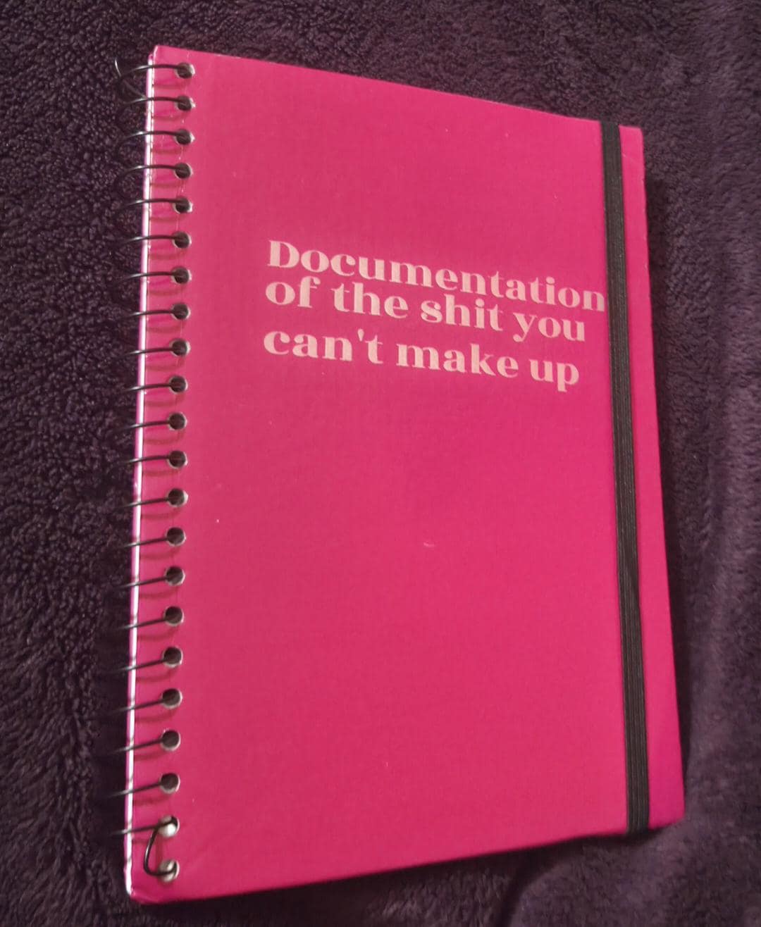 Funny Engraved Notebook 5x7 | “Documentation of the Sh*t You Can’t Make Up” Journal | Sarcastic Gift | Small Spiral Notebook | Office Humor