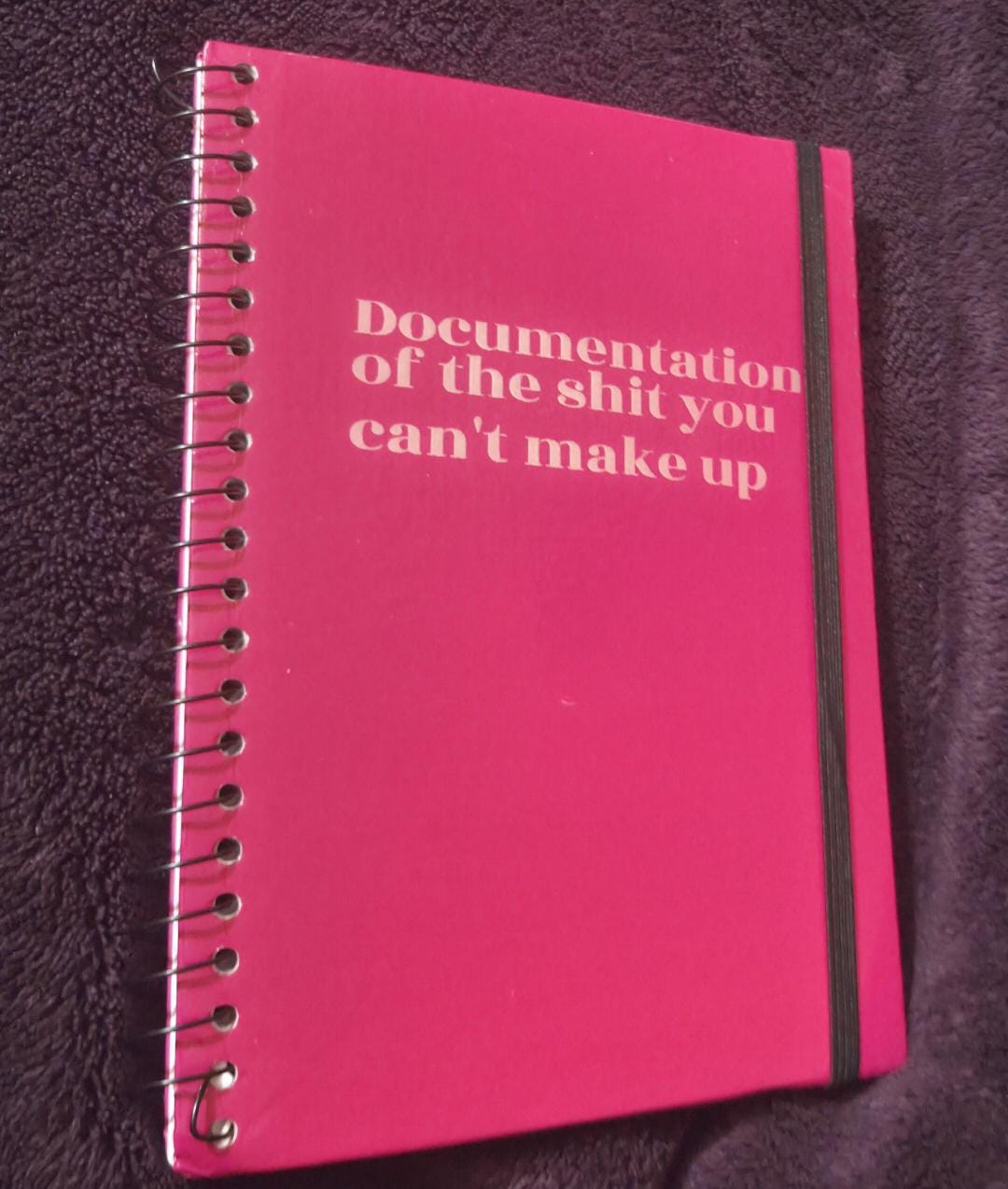 Funny Engraved Notebook 5x7 | “Documentation of the Sh*t You Can’t Make Up” Journal | Sarcastic Gift | Small Spiral Notebook | Office Humor
