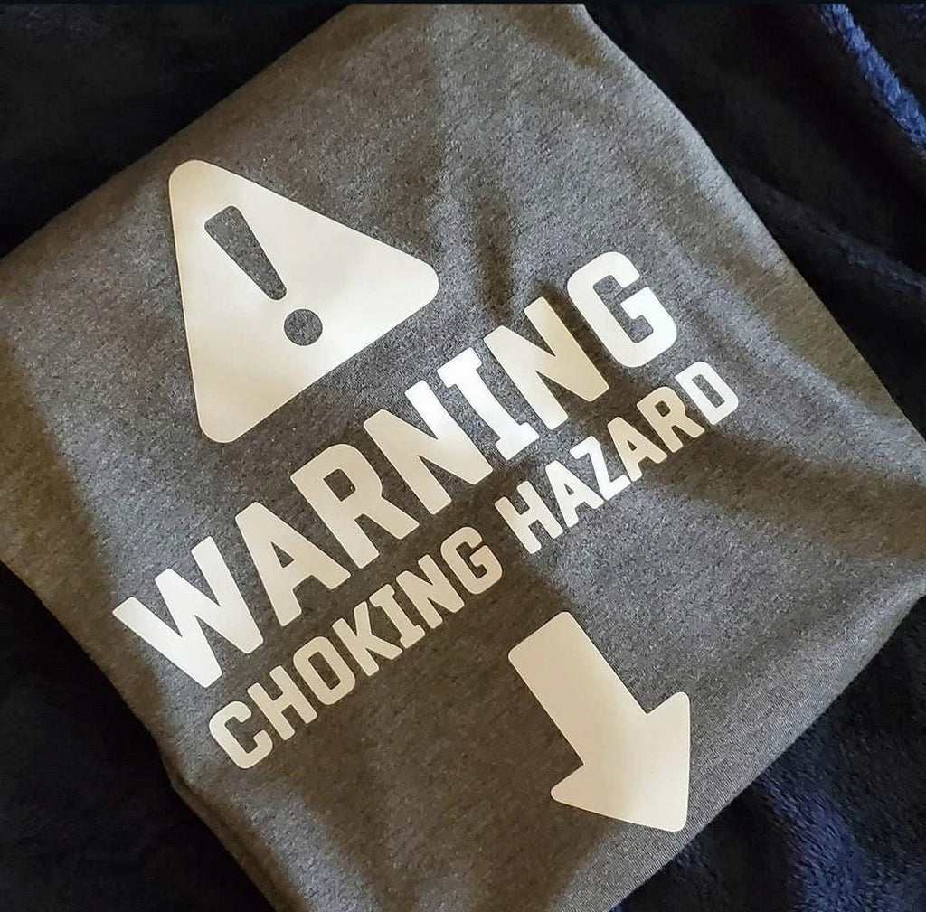 Adult Humor Warning Choking Hazard Shirt: Killa Bee Collection Tee