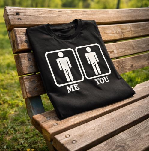 ME vs YOU Shirt | Adult Humor Inappropriate Graphic Tee | Killa Bee Collection
