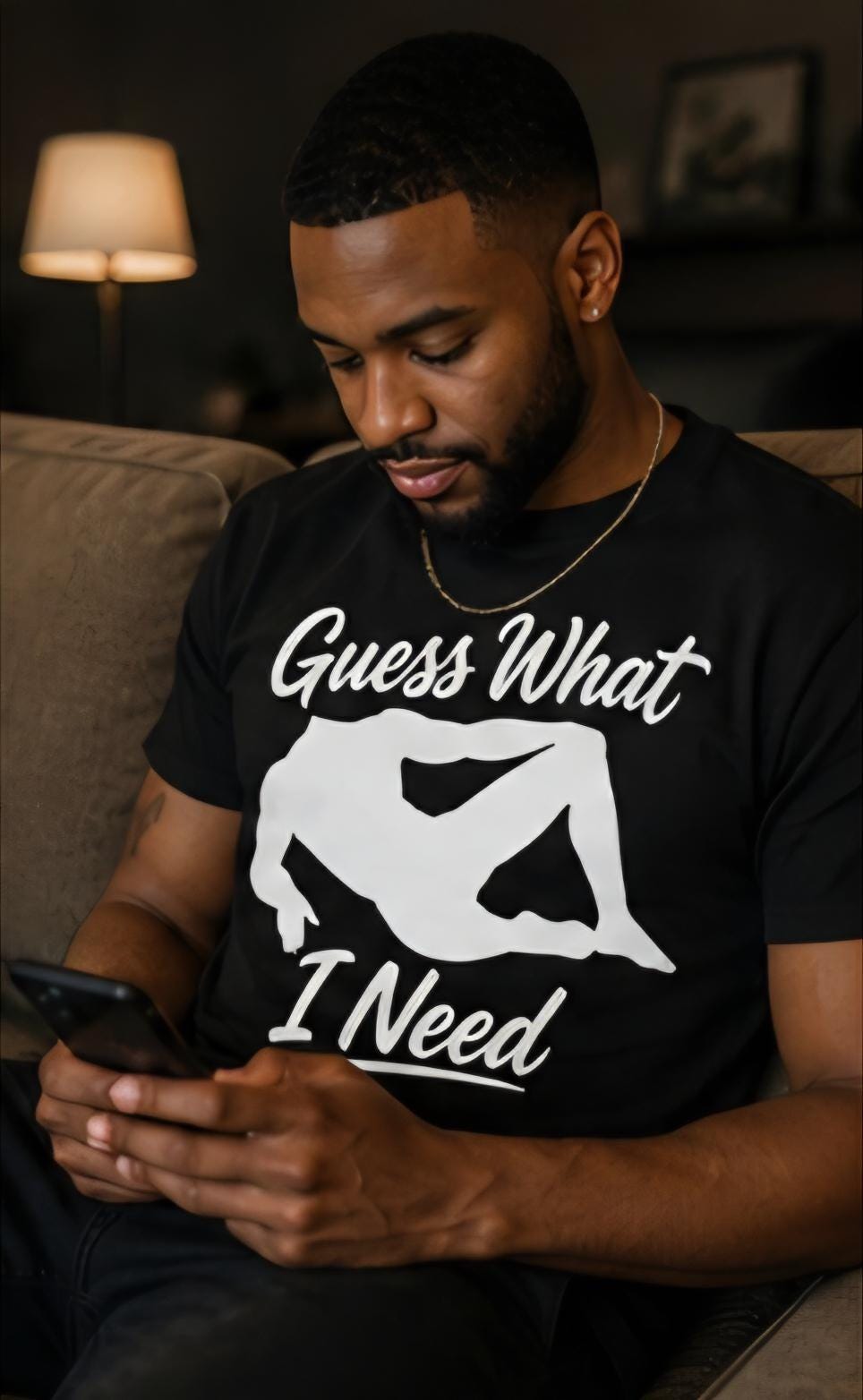 Funny Guess What I Need Shirt | Adult Humor T-Shirt | Trendy Graphic Tee | Gift for Him | Funny Saying Shirt | Black Tee Viral Shirt