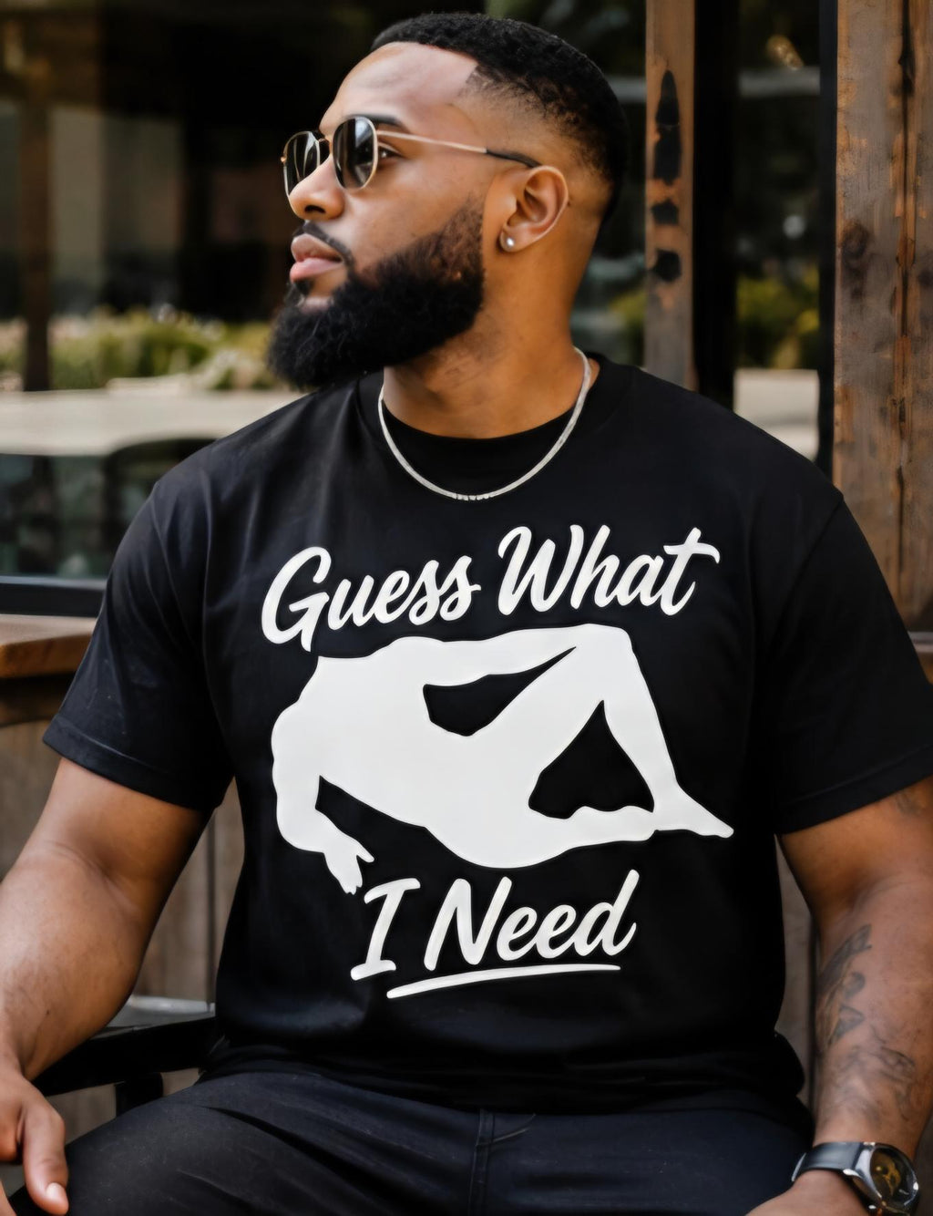 Funny Guess What I Need Shirt | Adult Humor T-Shirt | Trendy Graphic Tee | Gift for Him | Funny Saying Shirt | Black Tee Viral Shirt