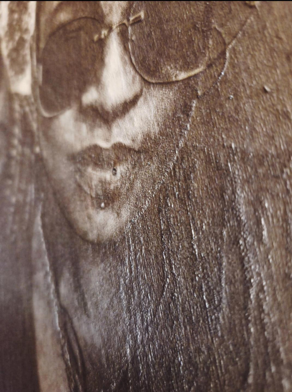 Custom Photo Engraved Wood Panel 16x12 | Laser Engraved Portrait Keepsake