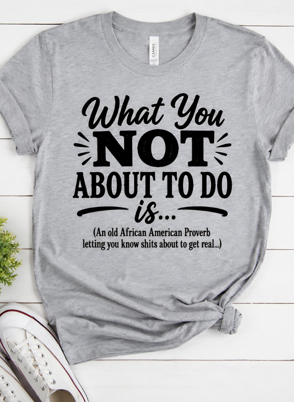 Funny “What You NOT About To Do” Graphic T-Shirt | Viral Meme Shirt | Sarcastic Humor Tee | Urban Streetwear Shirt