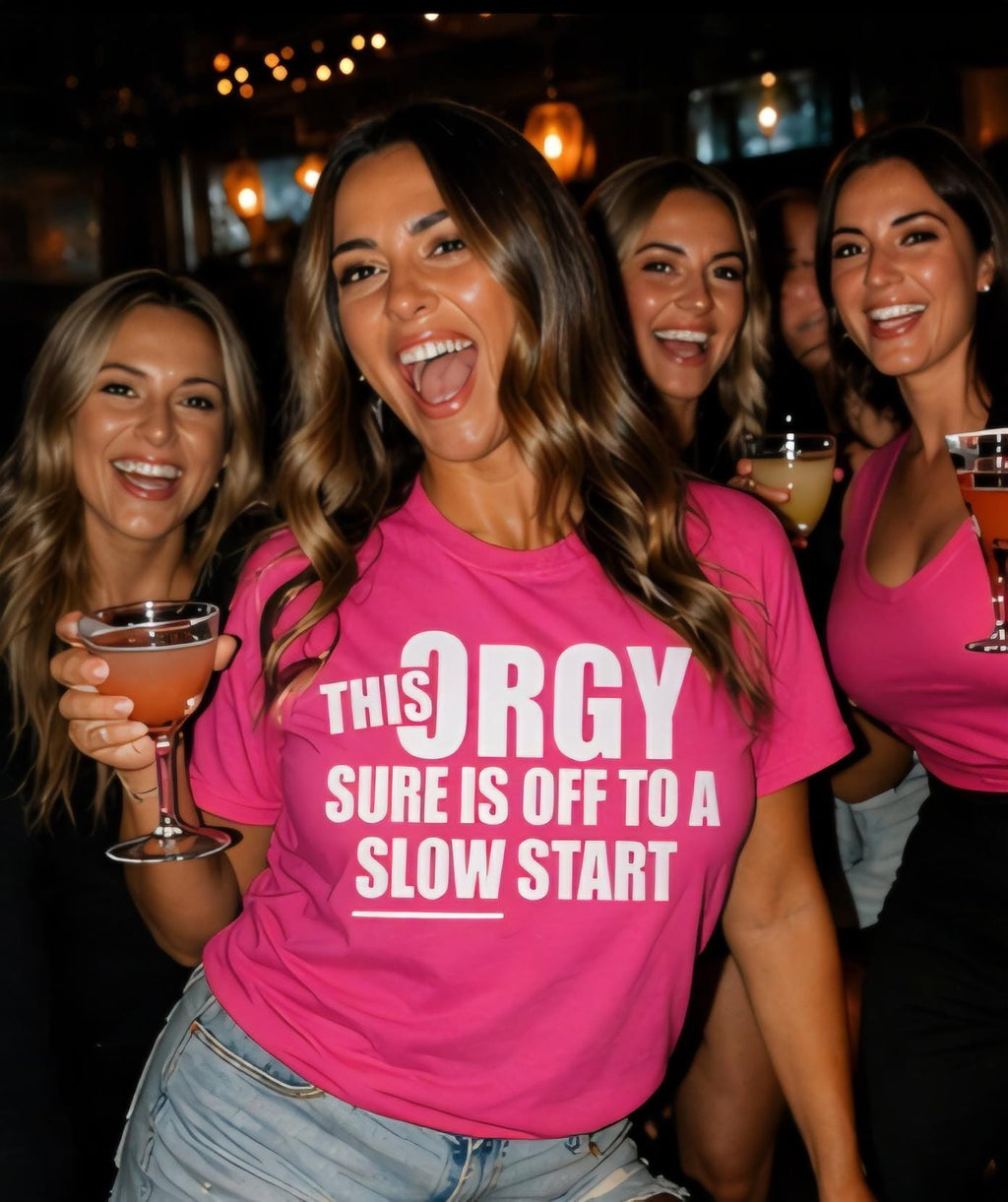 This Org Slow Start Funny Party Shirt, Bachelorette Girls Night Tee