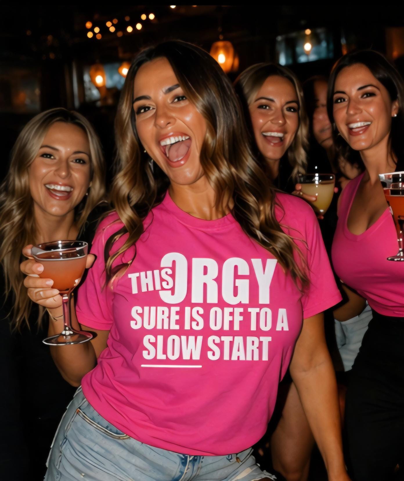 This Org Slow Start Funny Party Shirt, Bachelorette Girls Night Tee