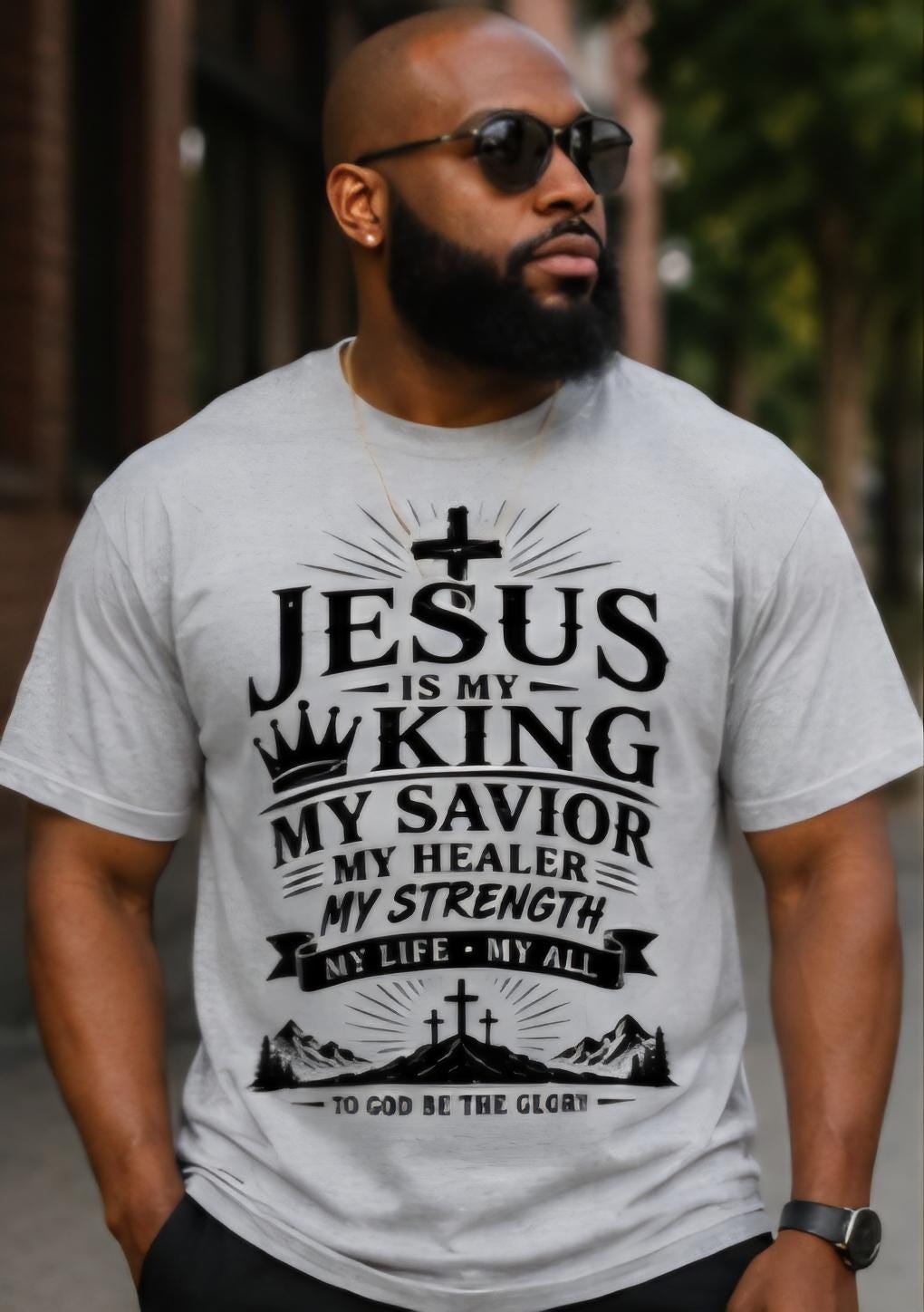 Jesus is my king shirt, Christian tshirt, faith based shirt, religious tee, Jesus shirt, Christian apparel, worship shirt, church shirt, ins