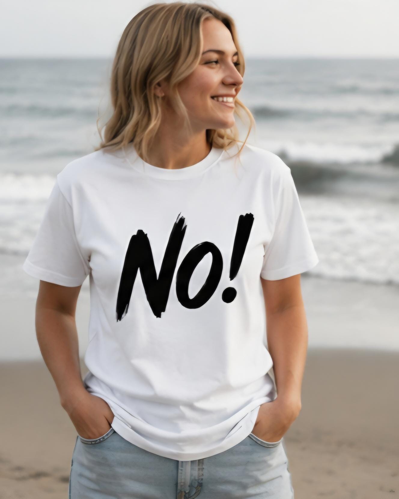 NO! Shirt | Funny Statement Tee | Bold Graphic T-Shirt | Sarcastic Humor Shirt | Minimalist Graphic Tee | Unisex Casual Shirt