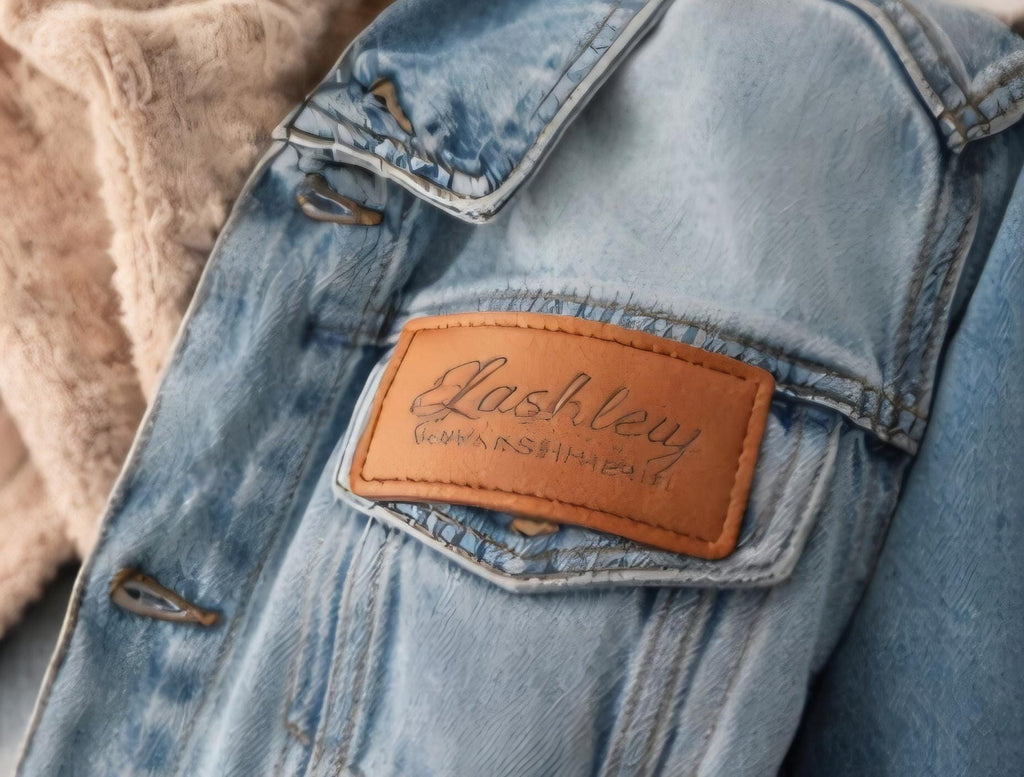Custom Engraved Leather Patch | Personalized Name Tag for Hats, Jackets, Beanies