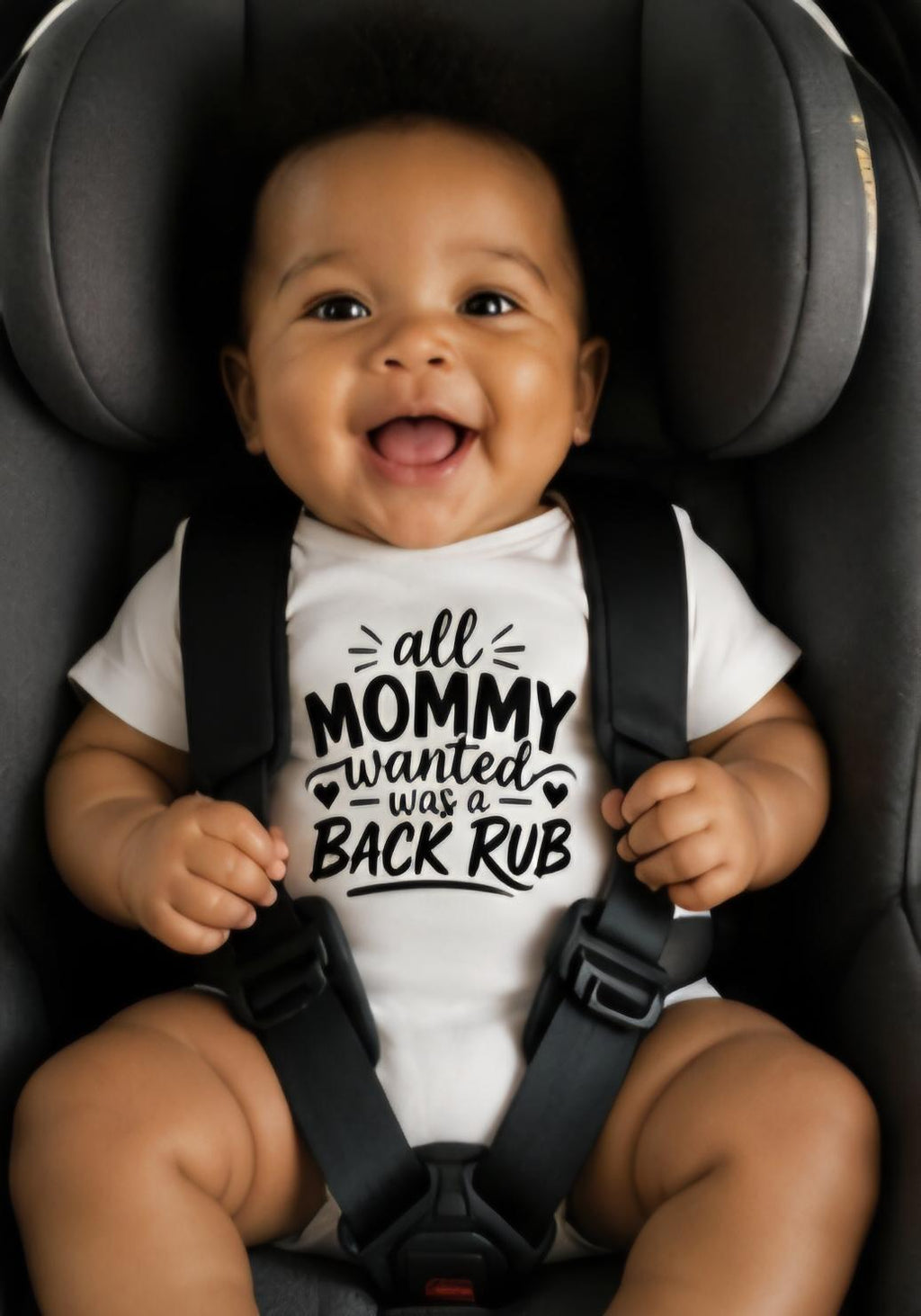 All Mommy Wanted Was a Back Rub – Funny Baby Onesie – New Mom Gift – Baby Shower Outfit – Cute Infant Bodysuit