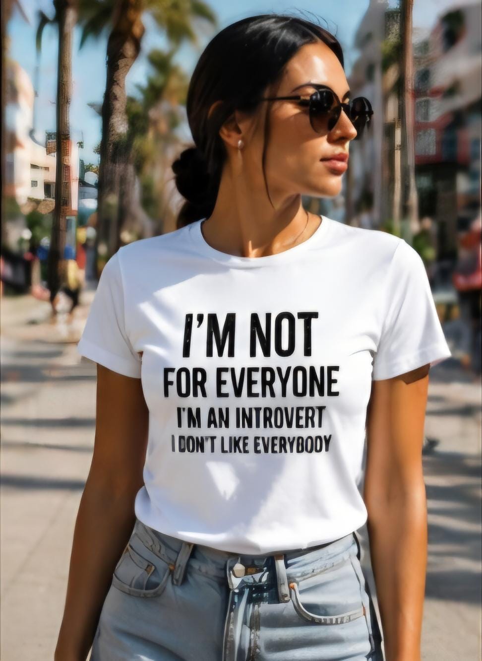 Introvert Shirt, I Don't Like Everybody, Relatable Personality Tee