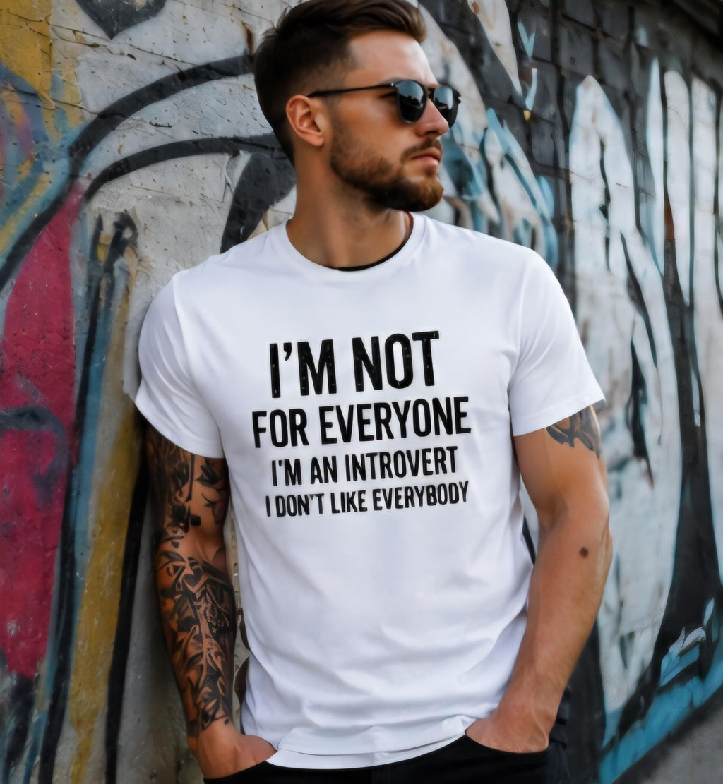 Introvert Shirt, I Don't Like Everybody, Relatable Personality Tee