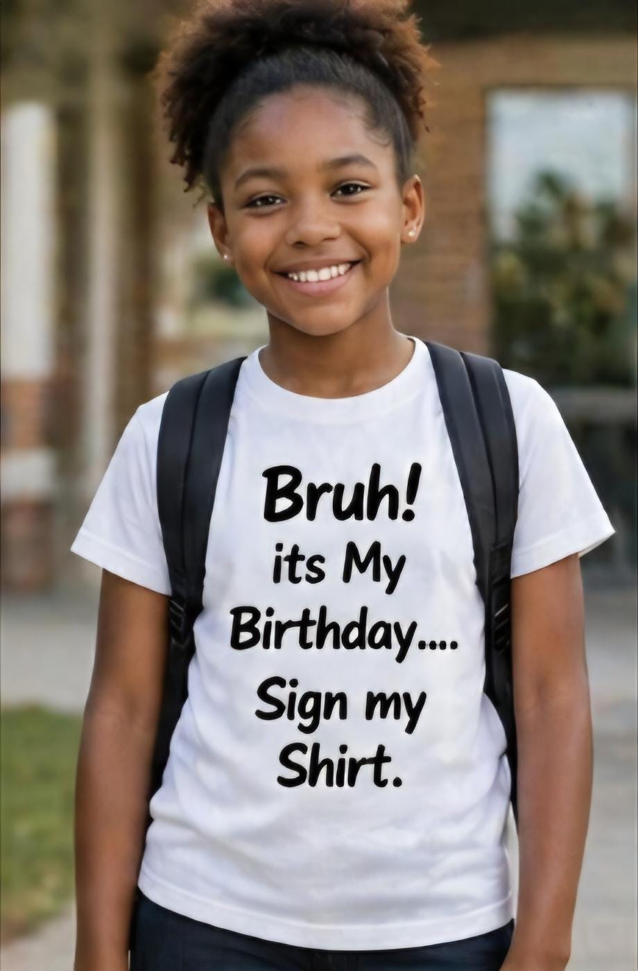 Kids Birthday Shirt – Sign My Shirt Tee – Bruh It’s My Birthday Shirt – Funny Kids Birthday Outfit – Party Shirt for Boys & Girls – Custom A