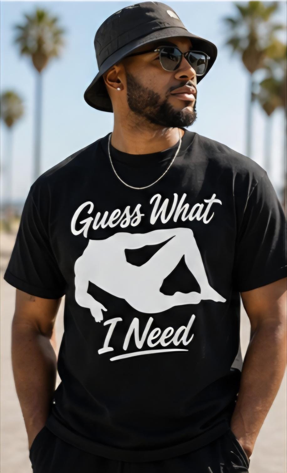 Funny Guess What I Need Shirt | Adult Humor T-Shirt | Trendy Graphic Tee | Gift for Him | Funny Saying Shirt | Black Tee Viral Shirt