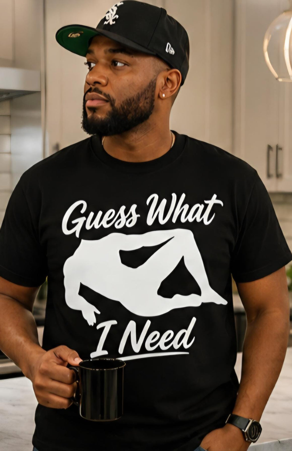 Funny Guess What I Need Shirt | Adult Humor T-Shirt | Trendy Graphic Tee | Gift for Him | Funny Saying Shirt | Black Tee Viral Shirt