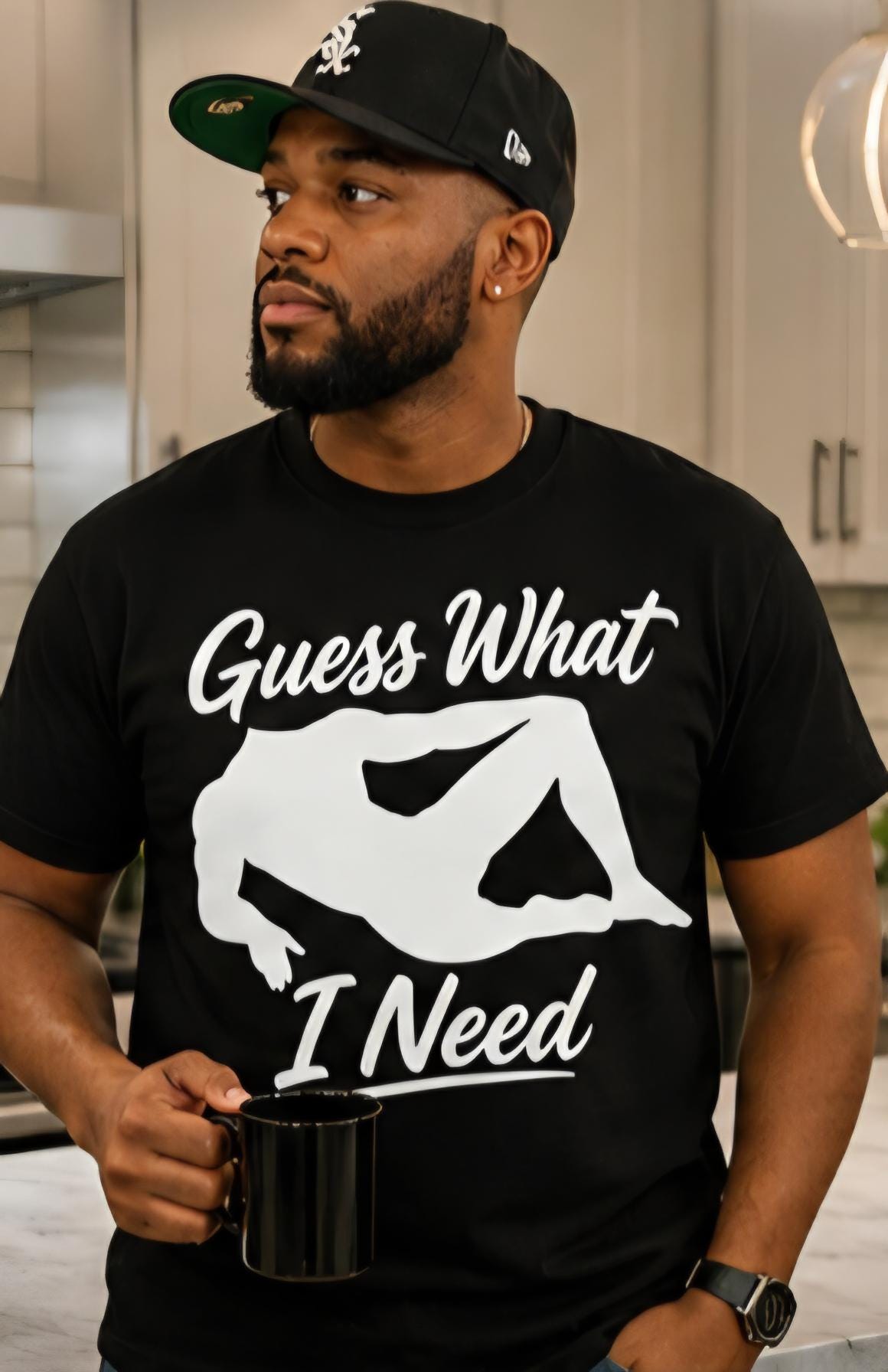 Funny Guess What I Need Shirt | Adult Humor T-Shirt | Trendy Graphic Tee | Gift for Him | Funny Saying Shirt | Black Tee Viral Shirt