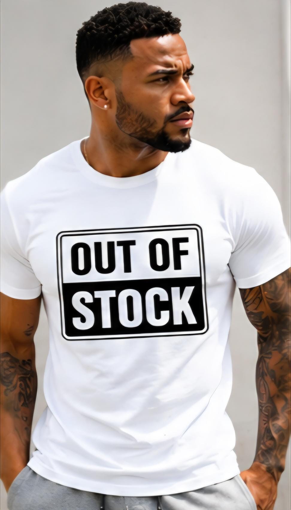 Out Of Stock Shirt Funny Retail Humor Tee Customer Service Graphic T Shirt Sarcastic Statement Tee Funny Work Shirt