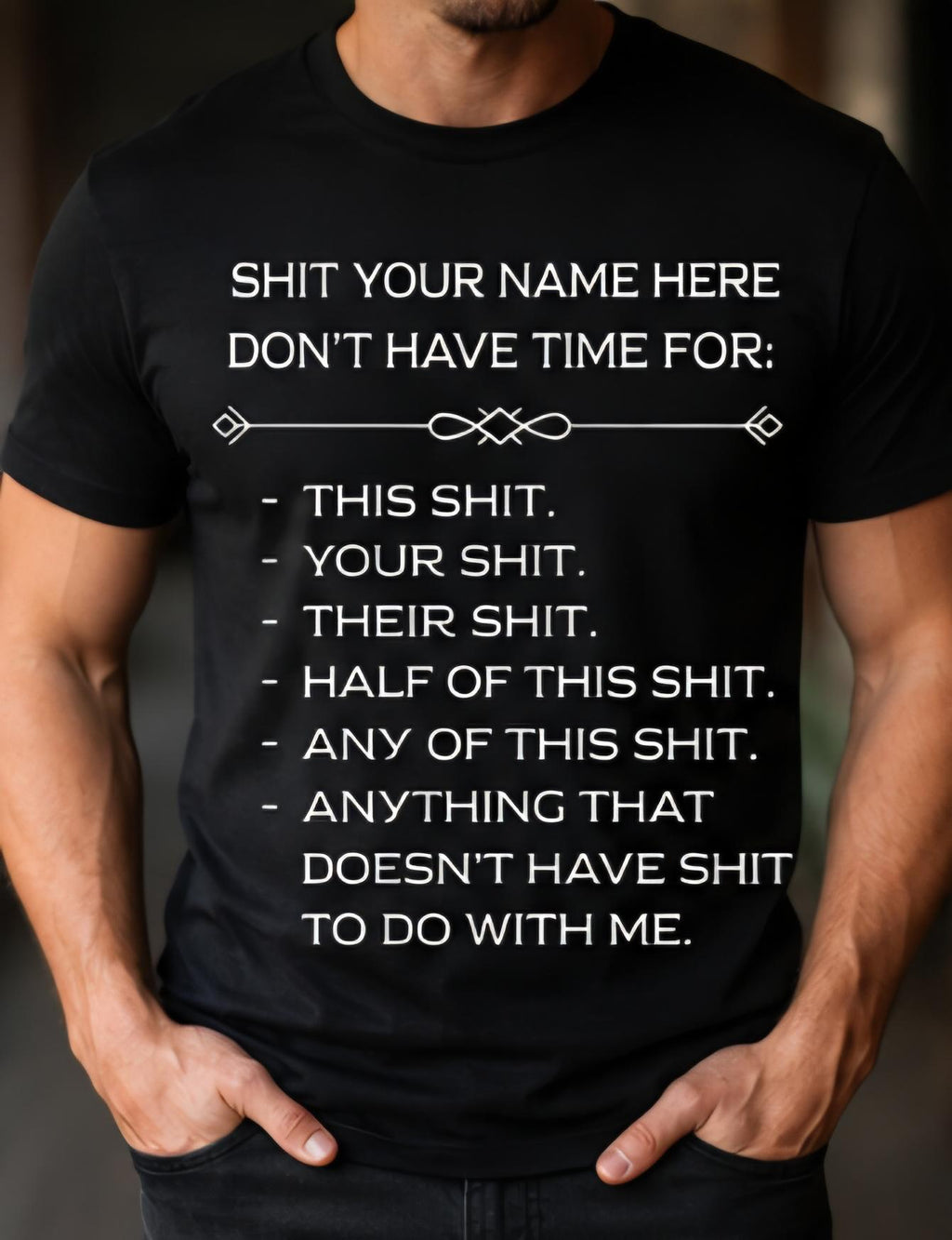 Custom Funny Shirt Personalized Sarcastic T Shirt Funny Graphic Tee Custom Name Shirt Introvert Humor Shirt Unisex Black Tee