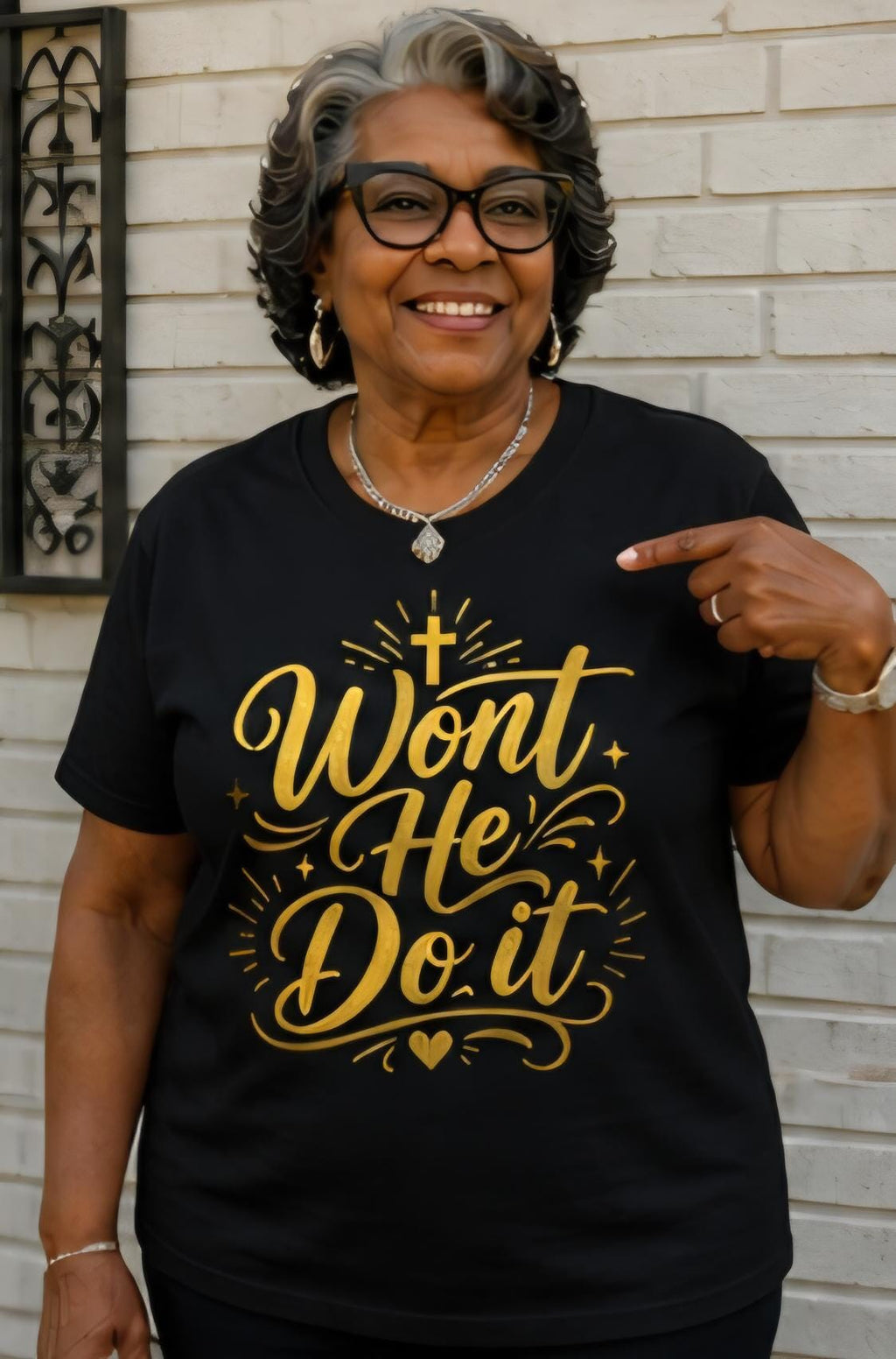 Won’t He Do It Shirt, Christian Faith T Shirt, Gospel Praise Shirt, Church Lady Tee, Religious Statement Shirt, Faith Based Apparel