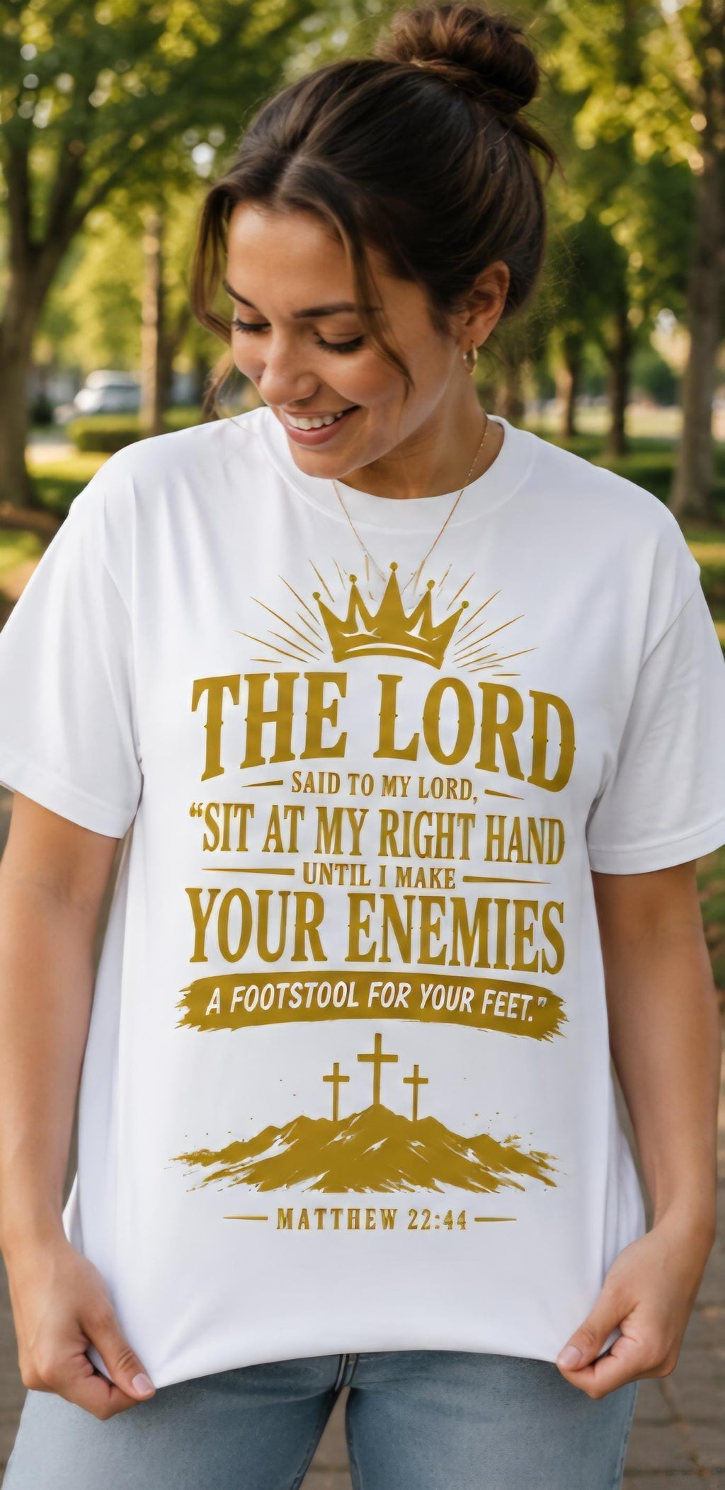 Matthew 22 44 shirt, Christian tshirt, faith shirt, Jesus shirt, religious apparel, scripture shirt, Bible verse shirt, church shirt, Christ