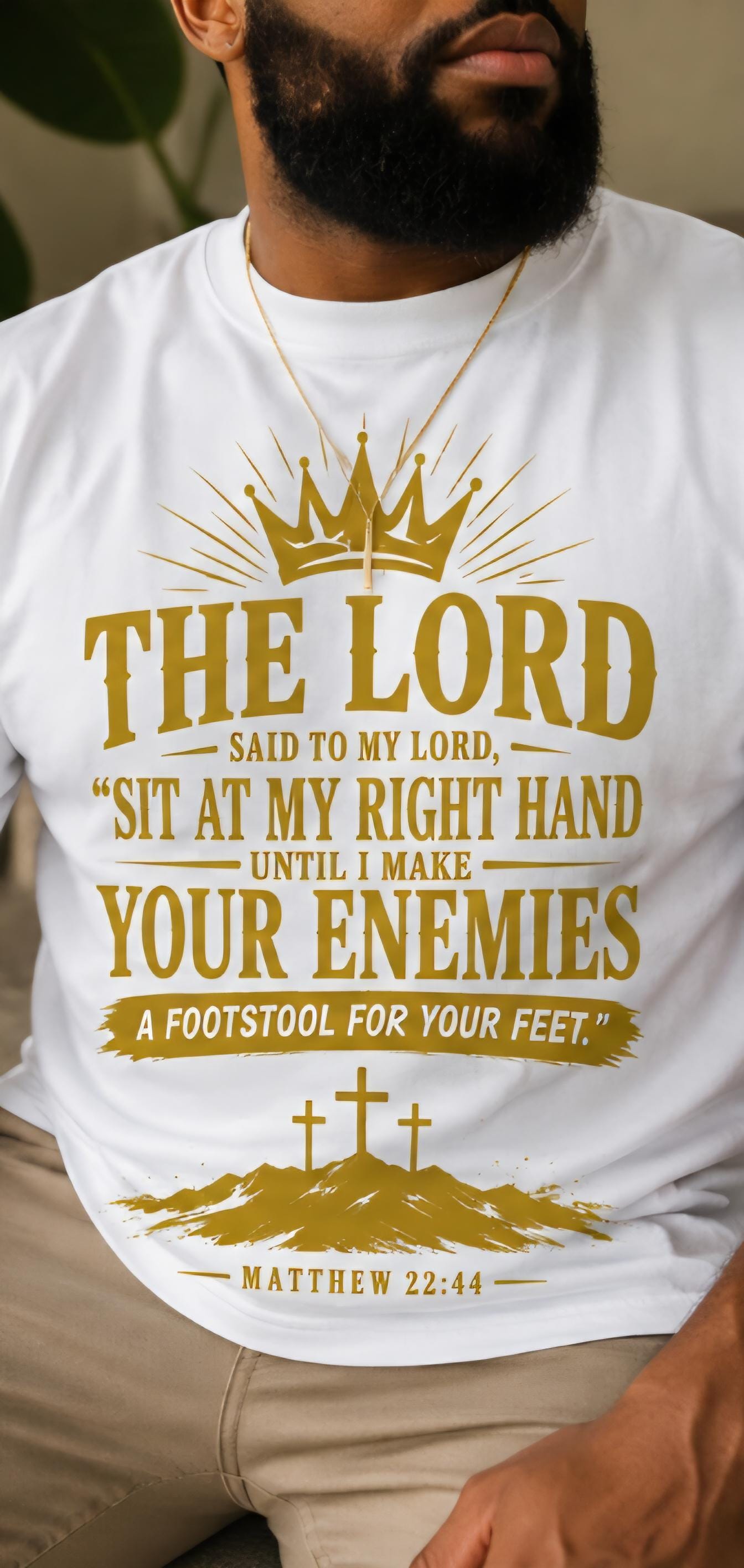 Matthew 22 44 shirt, Christian tshirt, faith shirt, Jesus shirt, religious apparel, scripture shirt, Bible verse shirt, church shirt, Christ