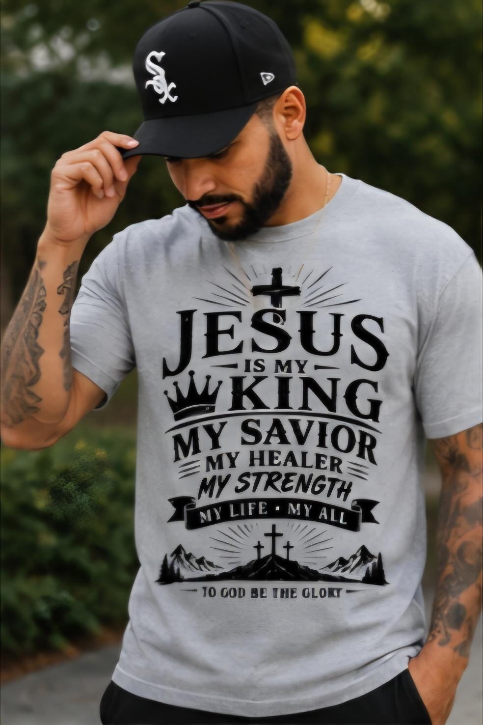 Jesus is my king shirt, Christian tshirt, faith based shirt, religious tee, Jesus shirt, Christian apparel, worship shirt, church shirt, ins