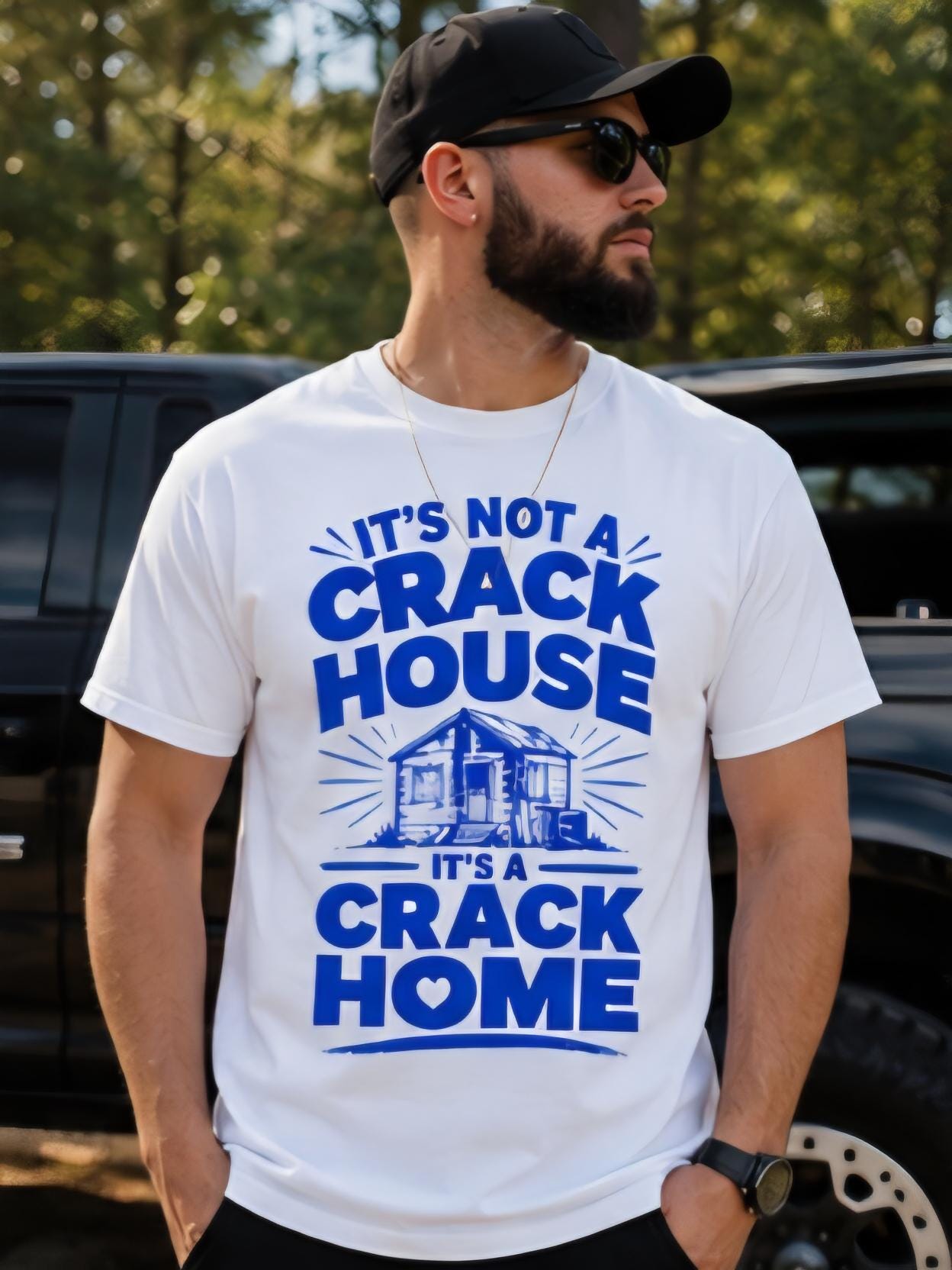 Funny “It’s Not A Crack House It’s A Crack Home” T-Shirt | Viral Humor Graphic Tee | Sarcastic Streetwear Shirt | Funny Meme Tee